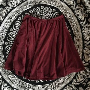 Brandy Melville Maroon Skirt