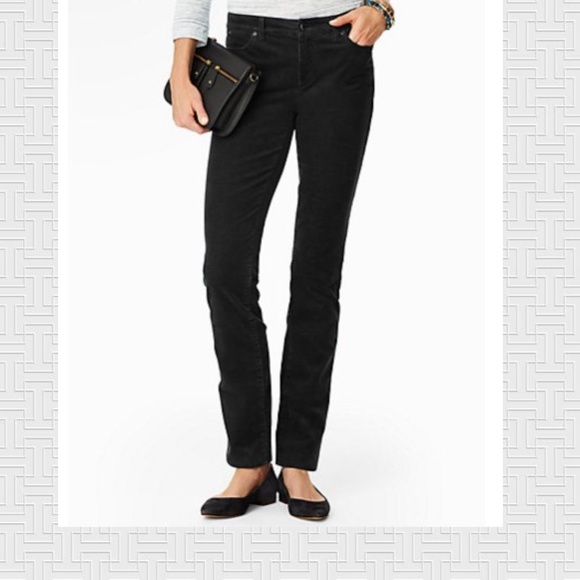 Talbots Black Straight Leg Cords
