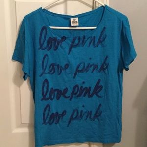 VS pink loose fitting top