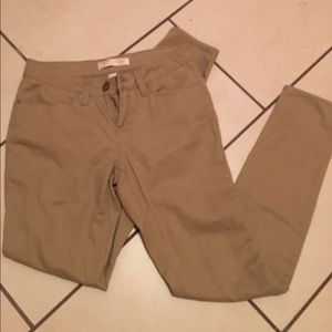 Tan skinny pants size 7
