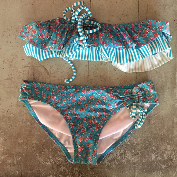 Roxy Big Girls floral bikini