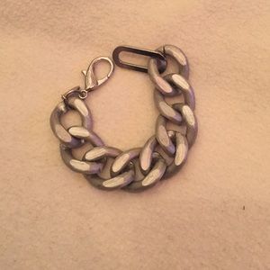 HRH chunky silver bracelet "London Calling"