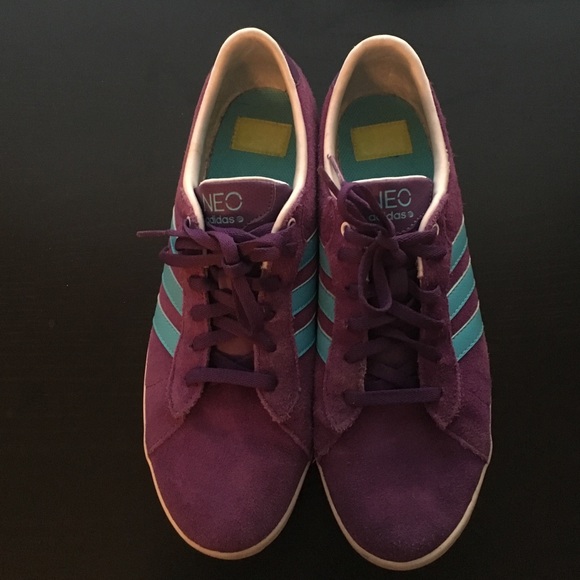 Purple adidas