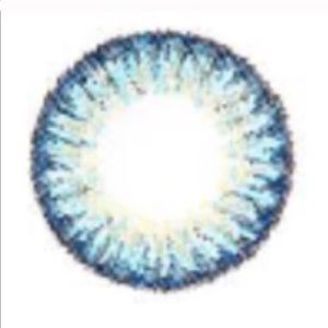 Tri color blue turquoise contacts contact lense