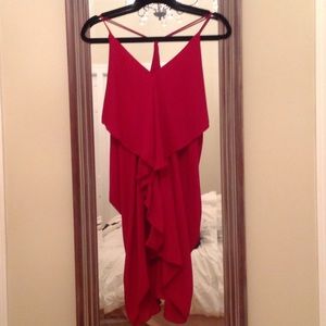 Jaw-dropping red dress