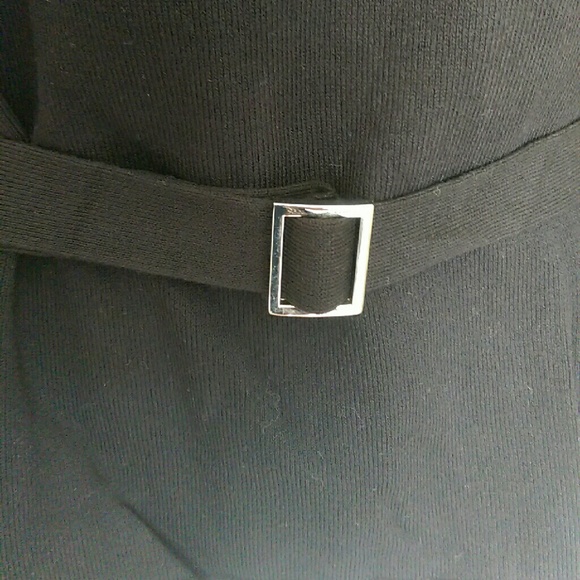 New York & Company black belted blouse - Picture 2 of 3