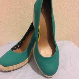 Teal Merona Wedges