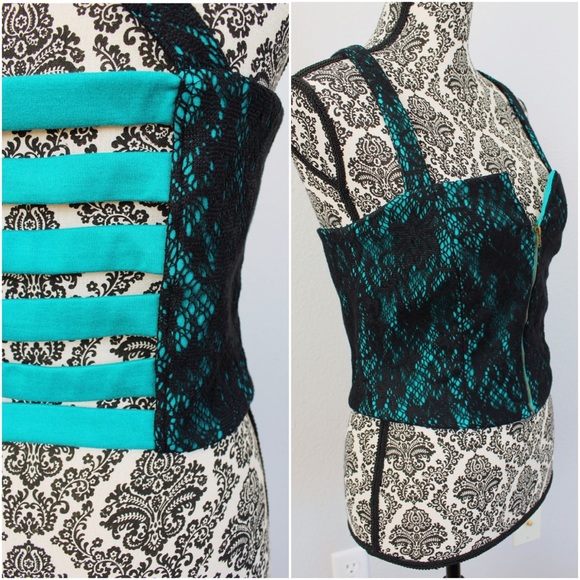 Lucca Couture Lace Bustier - Picture 3 of 4