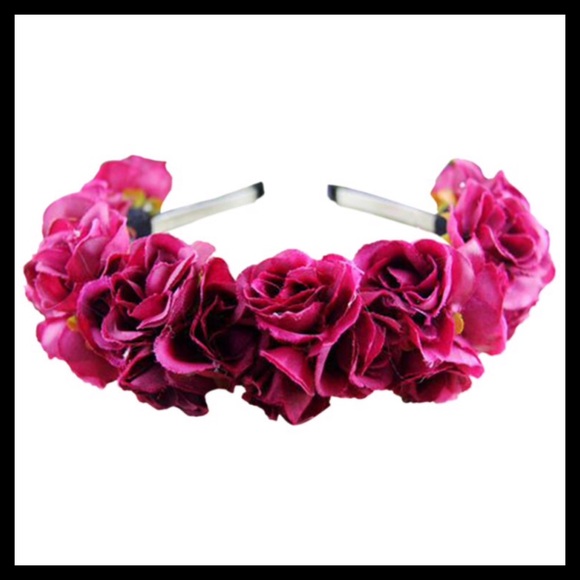Purple Flower Crown Headband