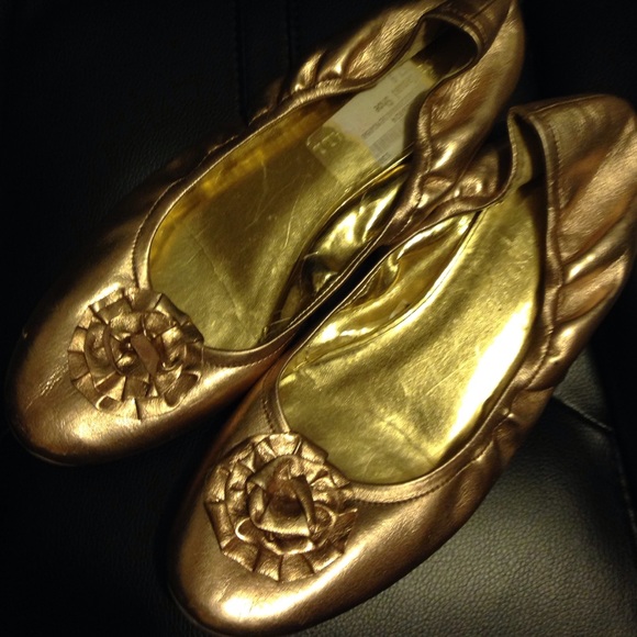 Gold Shoes Loeffler Randall