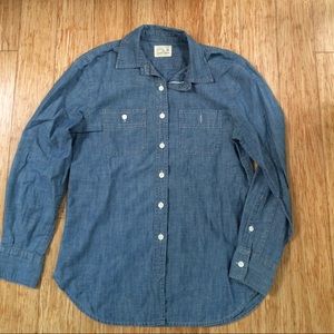 Jcrew Japanese Selvedge Chambray Shirt XS