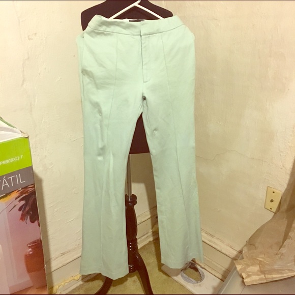 Mint Green Cynthia Rowley stretch slacks