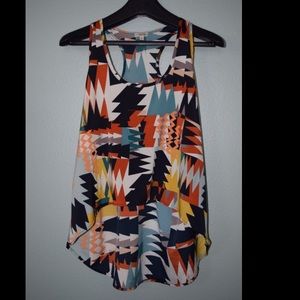 Aztec patterned blouse