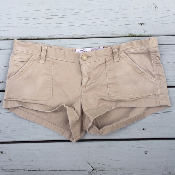 53% off Hollister Pants - Hollister khaki short shorts from !!!! sarah's closet on Poshmark