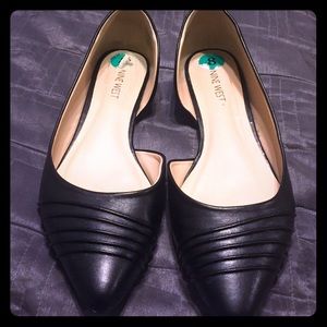 Nine West Black Flats (womens size 8)