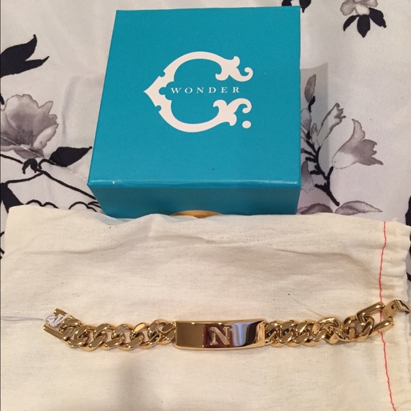 C Wonder Gold Initial Bracelet