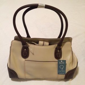 Nine West bag - light beige (bone) with brown