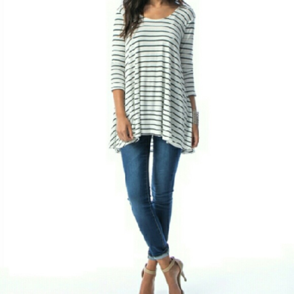 1 HOUR SALE! Striped Tunic Top S-M