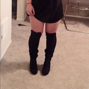 Wedged Knee high boots