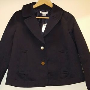Liz Claiborne Vintage style Blazer Jacket Navy