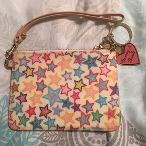 Dooney & Burke Wristlet Change Purse Keychain Star