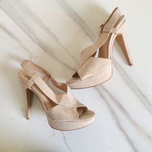 NINE WEST / Nude Strappy Sandals