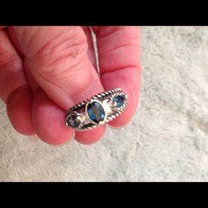 Carolyn Pollack Blue Topaz Ring
