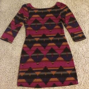 Everly Aztec print blanket dress size M