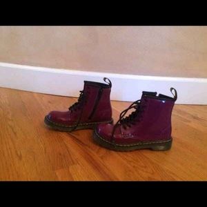 Purple Girls Doc Martens size 1