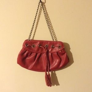 Small maroon /red handbag
