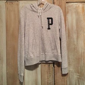 grey PINK jacket size L