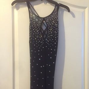 Navy blue prom dress