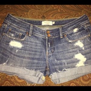 Abercrombie rhinestone denim shorts