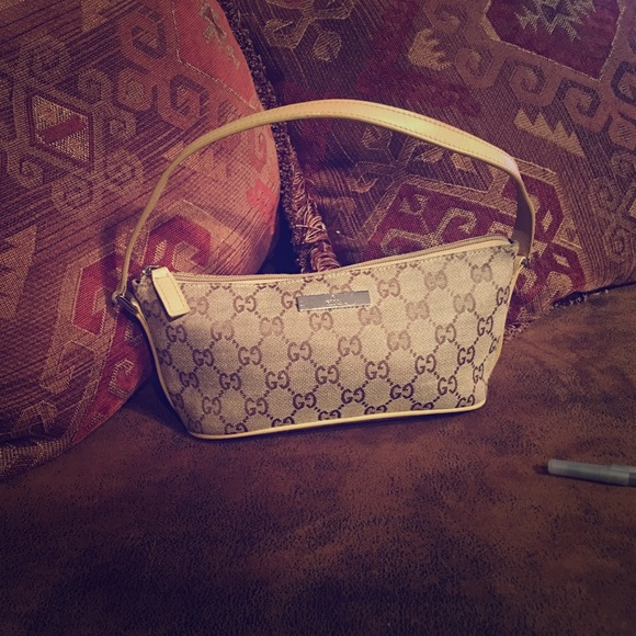 Authentic GUCCI Brown original GG Canvas Handbag - Picture 1 of 4