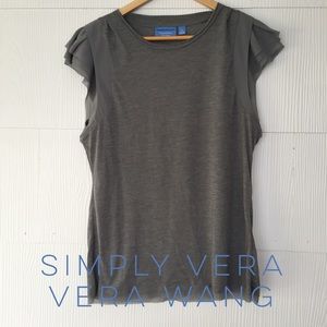 Simply Vera, Vera Wang Capped Sleeve Top