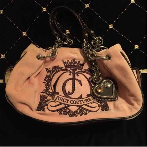 Juicy Couture Pink Velour Handbag