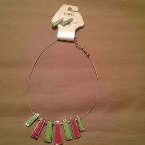 Necklace and earrings