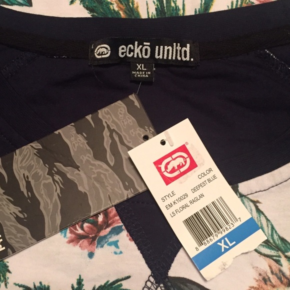 NWT Ecko long sleeve Jersey Tee Size ( XL ) - Picture 4 of 4