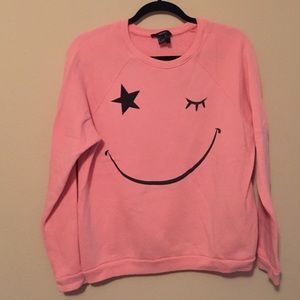 Pink face sweater
