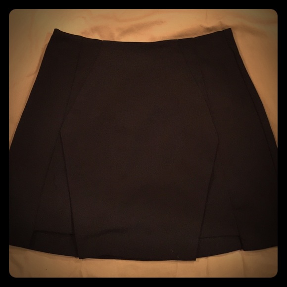 Black mini skirt