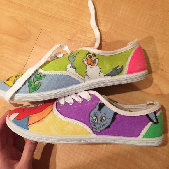 The Little Mermaid Ariel & Flounder Canvas Shoes - Picture 3 of 4