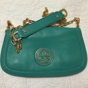 SOLD! Tory Burch Amanda clutch with shoulder strap
