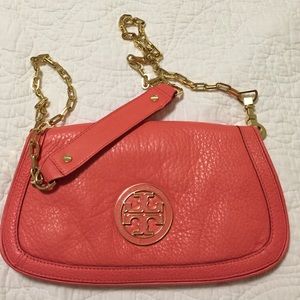 SOLD! Tory Burch Amanda clutch with shoulder strap
