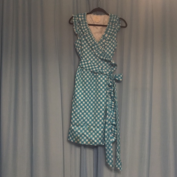 Gingham Wrap Dress