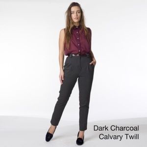 American Apparel High-Waisted Pleated Pants