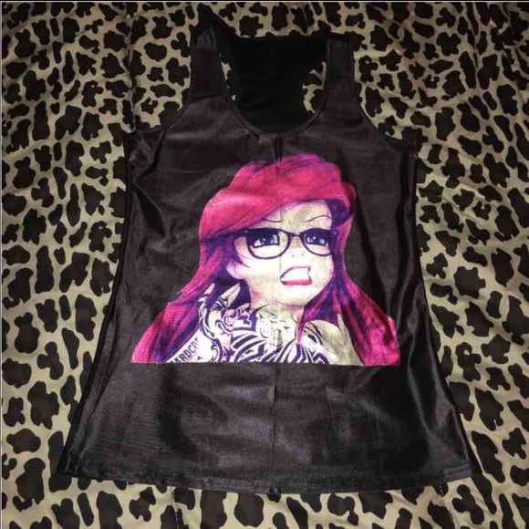 Ariel satin racer back tank