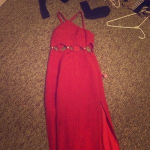 Red long prom/formal dress