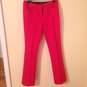 Never worn! Red boot cut editor slacks