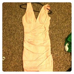 Short low-cut evening dress