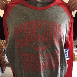 Chicago Bulls woman's baseball style shirt